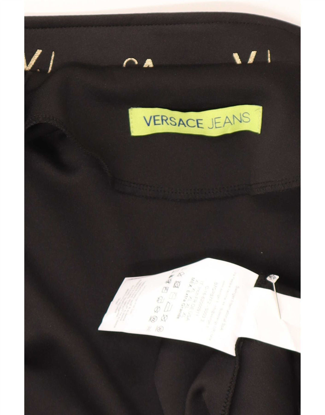 Versace Herre grafisk træningsdragt Topjakke XL Sort Polyester Sports