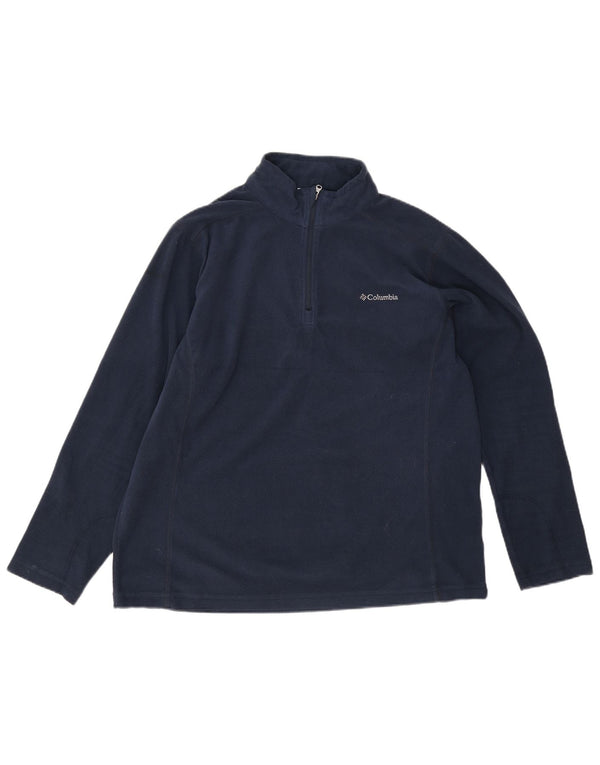 Columbia herre lynlås hals fleece jumper stor marineblå