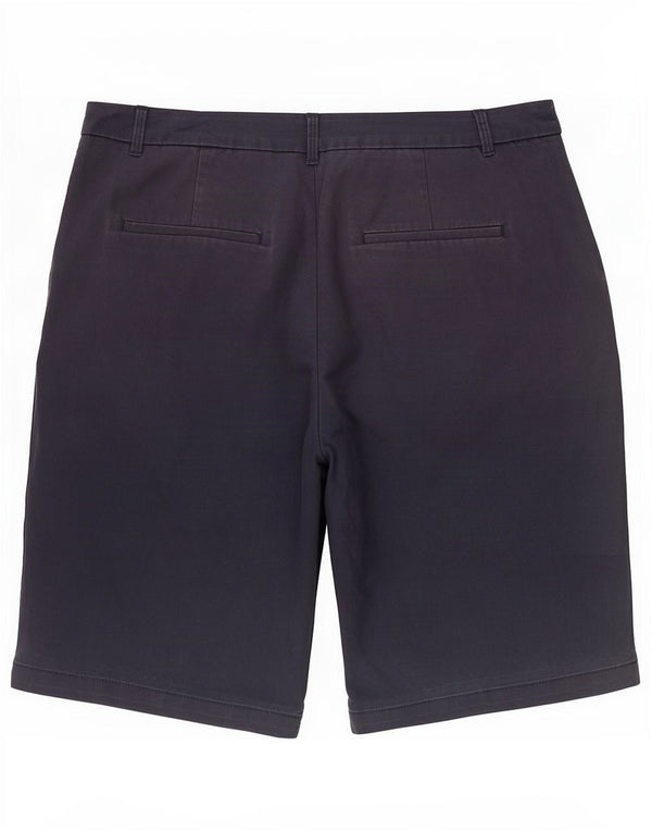 Marks & Spencer Dame Chino Shorts UK 14 Large W32 Navy Blue Bomuld