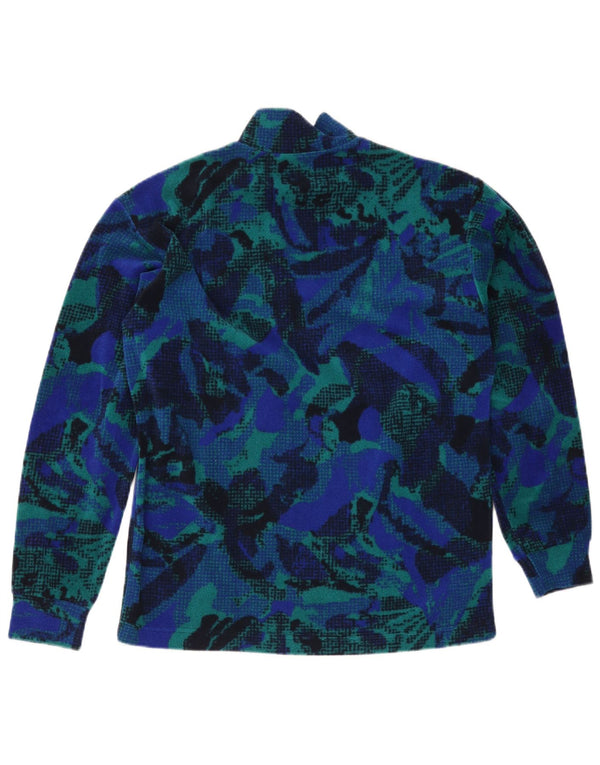 Fila Herre abstrakt mønster Fleece Jumper IT 48 Medium Blue Colourblock