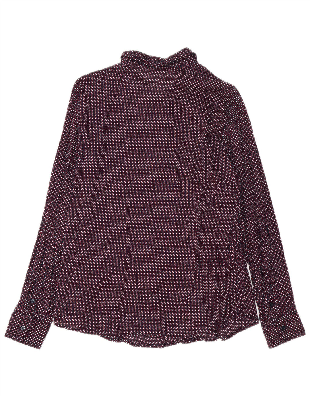 BENETTON skjorte med abstrakt mønster til kvinder UK 14 Medium flerfarvet bomuld