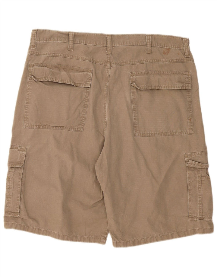 Wrangler Herre Cargo Shorts W36 Stor Khaki Bomuld