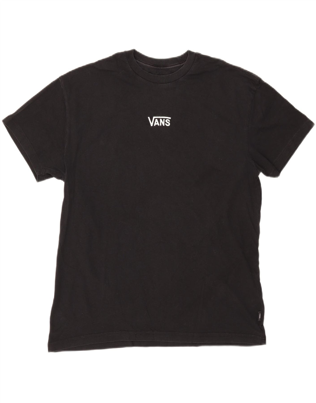 VANS Herre T-Shirt Top Medium Sort Bomuld