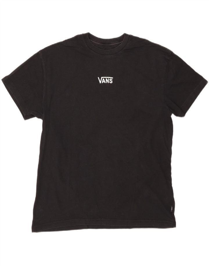 VANS Herre T-Shirt Top Medium Sort Bomuld