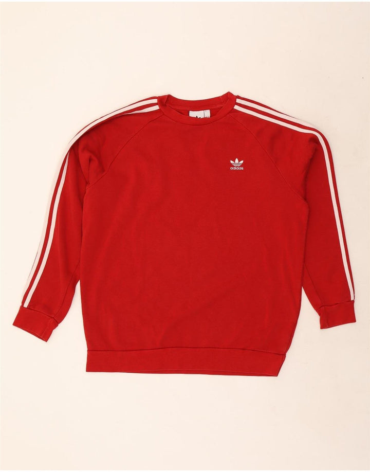 Adidas Sweatshirt til mænd, stor rød bomuld