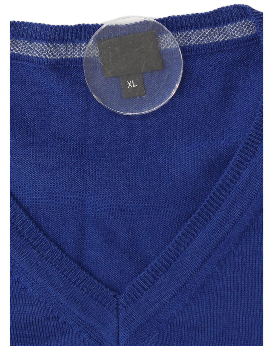 Hugo Boss Herre V-hals sweater XL Blå Virgin Wool