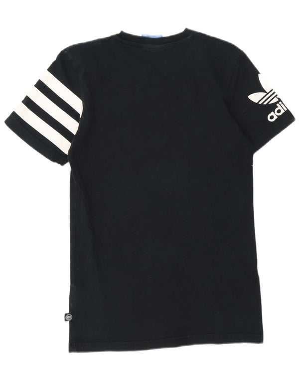 Adidas Herre grafisk T-shirt top lille sort bomuld