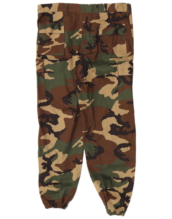 Vintage herre joggers Cargo bukser EU 54 2XL W42 L31 Khaki Camouflage Army