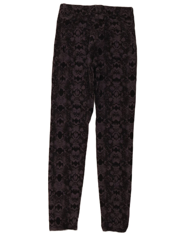 Marks & Spencer Dame Jegging Jeans UK 8 Small W28 L29 Black Geometric