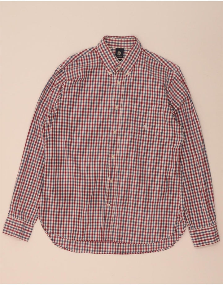 Marina Yachting Herre Regular Fit skjorte str. 42 Large Red Gingham Cotton