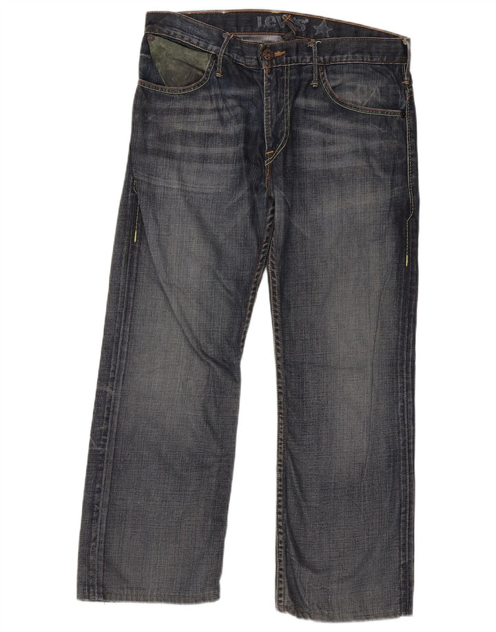 Levi's Straight Jeans til mænd W34 L26 Marineblå bomuld