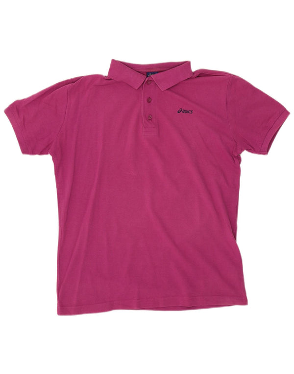 Asics herre poloshirt Medium rødbrun bomuld