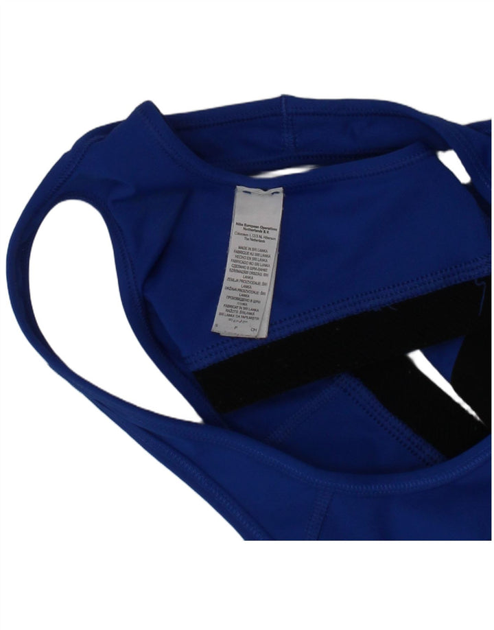 Nike Dame Sport BH Top Lille Blå Polyester Sports