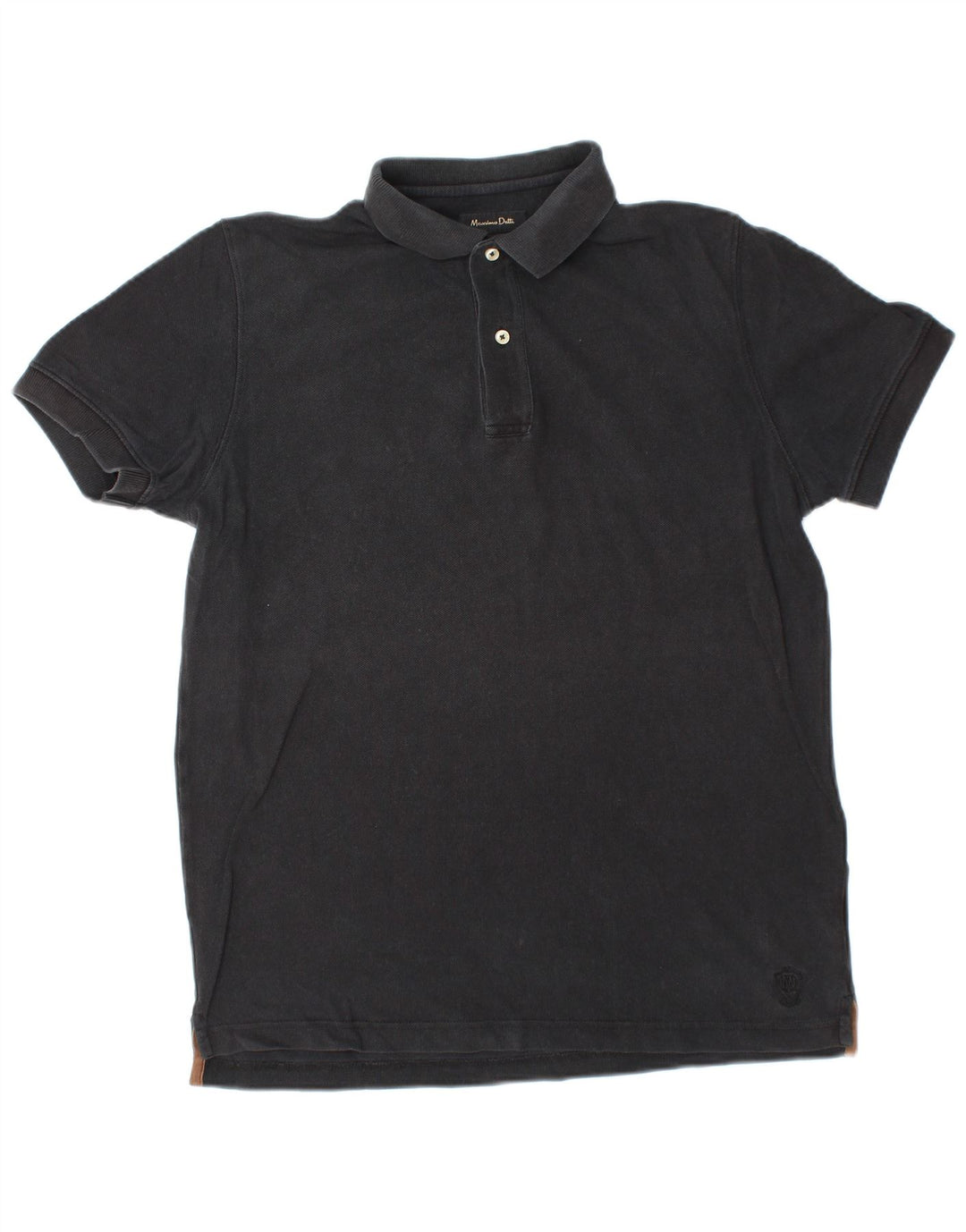 MASSIMO DUTTI Herre Polo Shirt Lille Sort