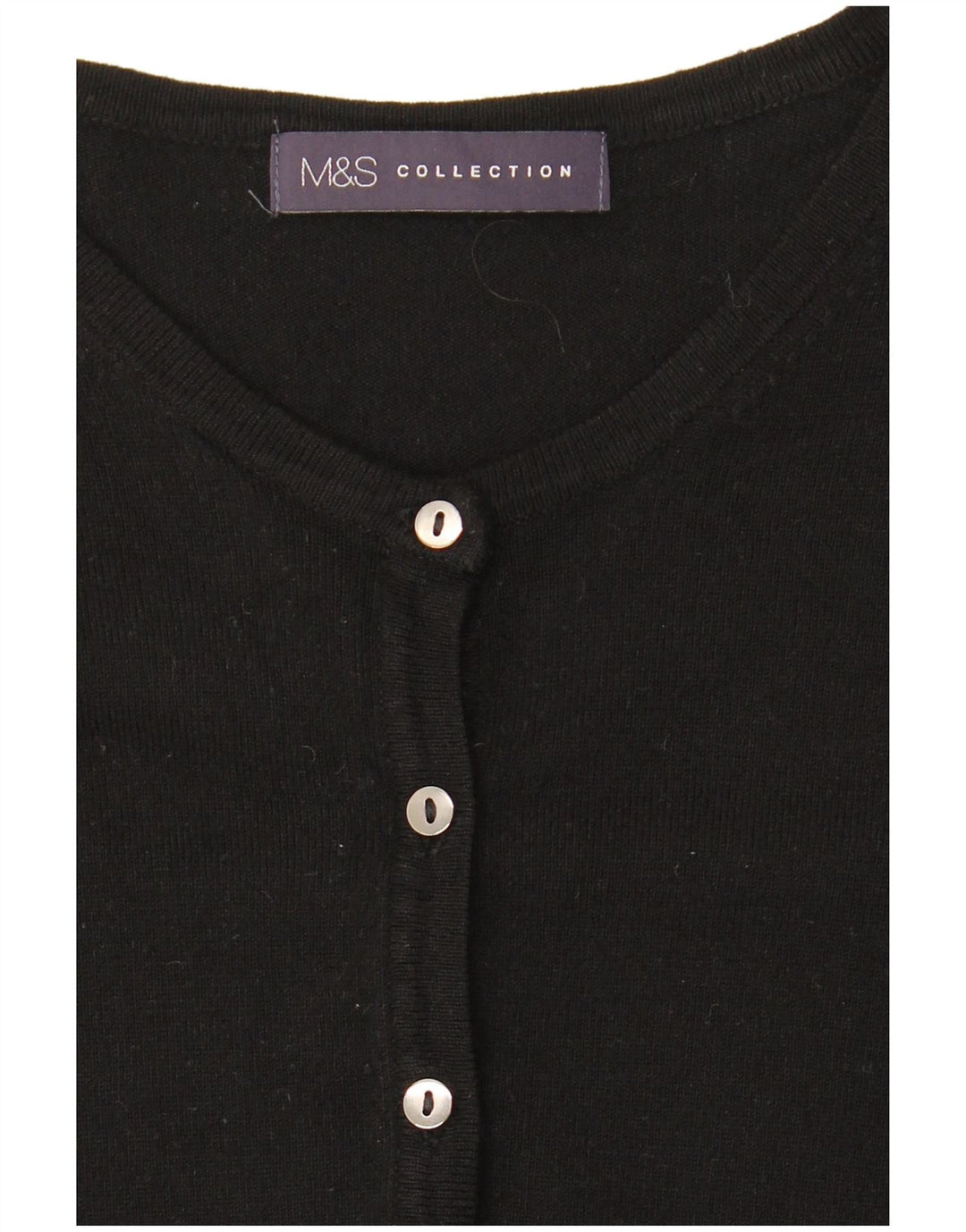 Marks & Spencer Dame Cardigan Sweater UK 10 Small Black