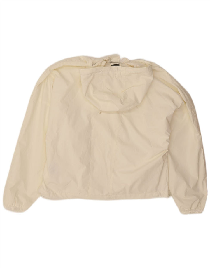 New Balance Dame Oversized Hooded Windbreaker Jacket UK 14 Medium White