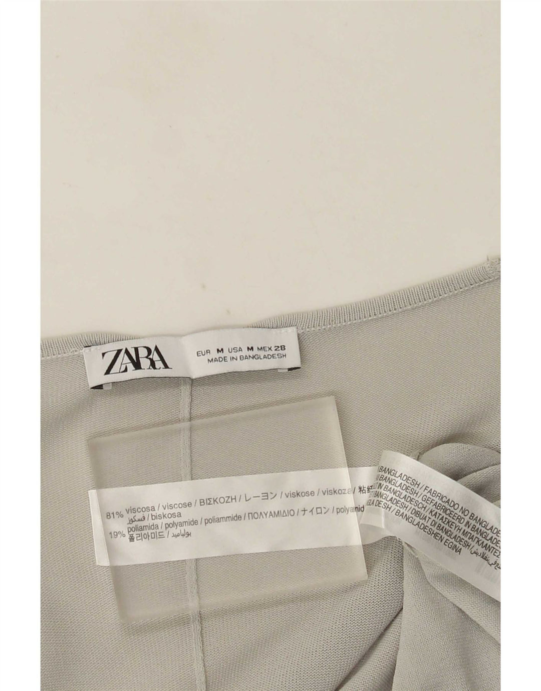 Zara Womens Longline Oversized Cardigan Sweater UK 14 Medium Grey Viscose