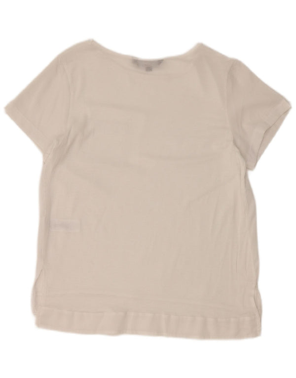 French Connection Dame Se Through Top UK 6 XS Hvid Polyester