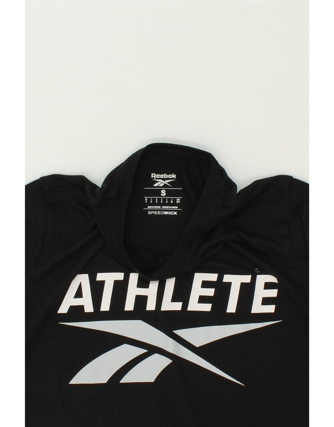 REEBOK Mens Graphic T-Shirt Top Small Black Vintage Reebok and Second-Hand Reebok from Messina Hembry 