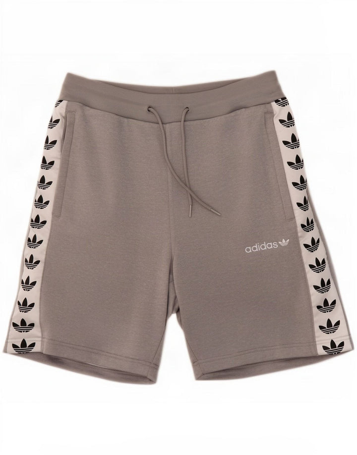 Adidas Herre grafiske sportsshorts Medium Grey Colourblock Polyester