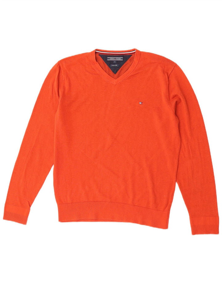 Tommy Hilfiger Herre V-hals sweater Medium Orange