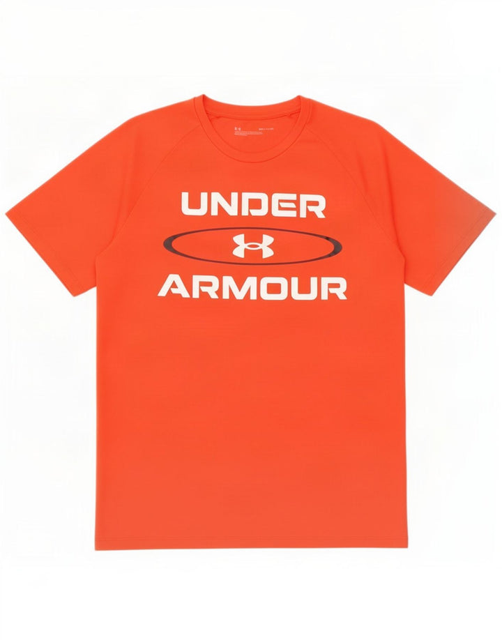 Under Armour Herre grafisk T-shirt Top Lille Rød Polyester
