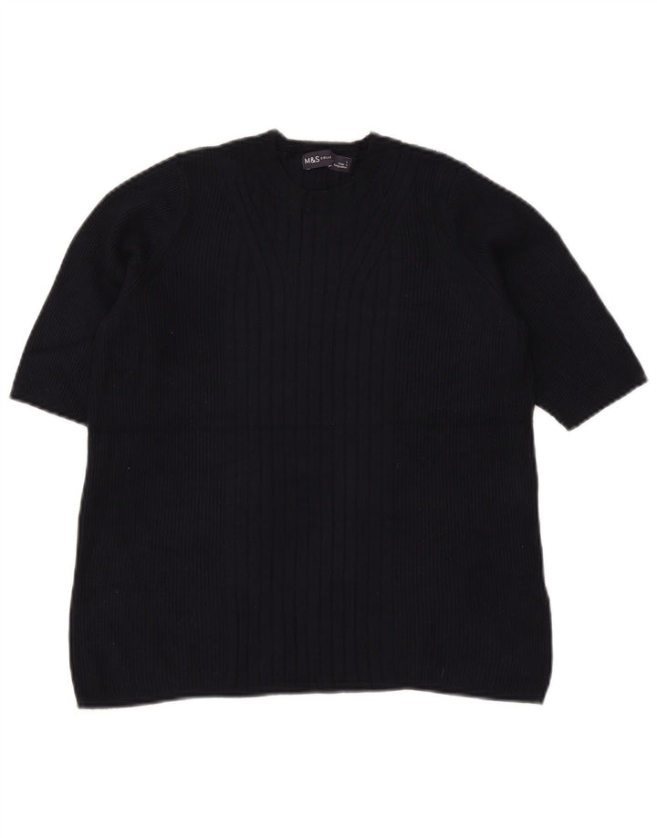 Marks & Spencer Dame sweater med rund hals DK 14 Stor marineblå