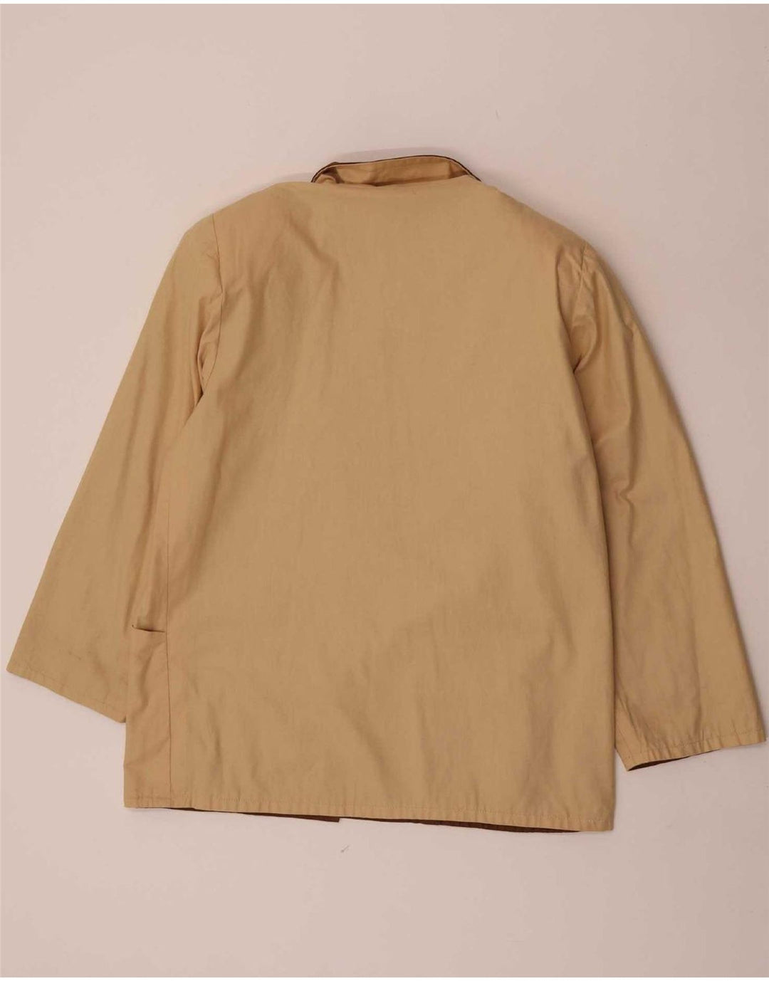Vintage dame 2-knaps blazerjakke UK 16 Stor brun farveblok