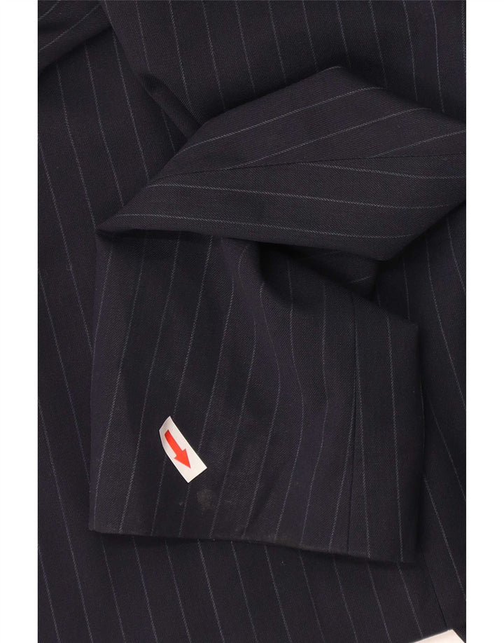 Marks & Spencer Herre Blazer Jacket IT 42 Medium Navy Blue Pinstripe