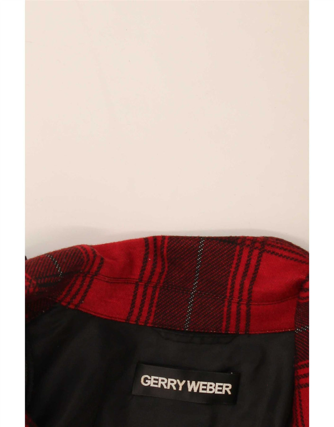 Gerry Weber Dame 2-knaps blazerjakke UK 12 Medium Red Check