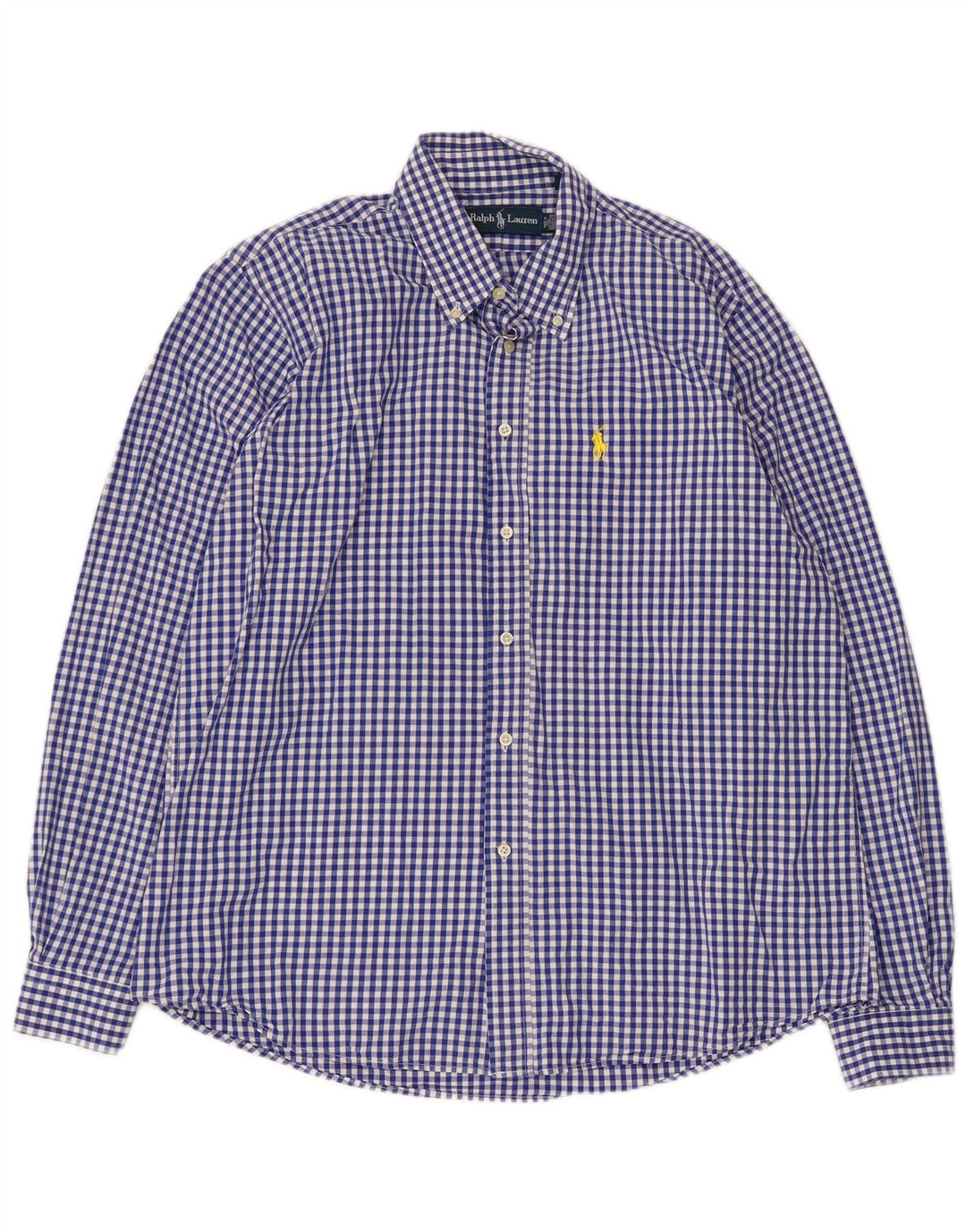 Ralph Lauren Herreskjorte XL Blå Gingham Bomuld