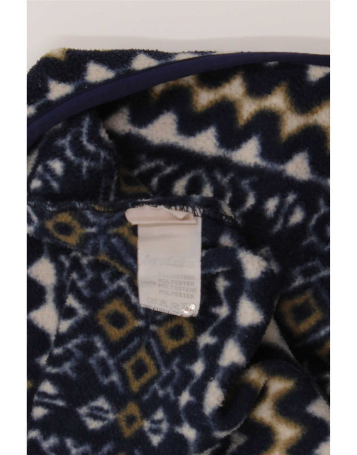 Invicta herre lynlås-hals fleece jumper XL marineblå geometrisk polyester