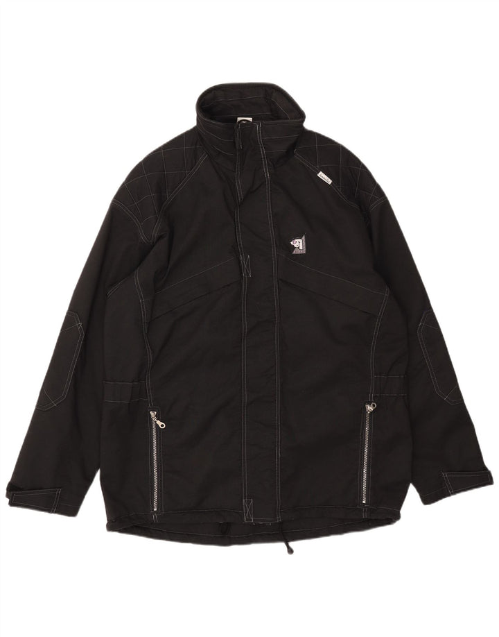 Riff & Riffa Herre Grafisk Windbreaker Jacket UK 40 Stor Sort Polyamid
