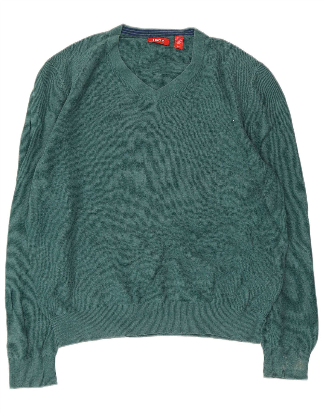 IZOD Dame Oversized V-hals sweater UK 10 Small Green