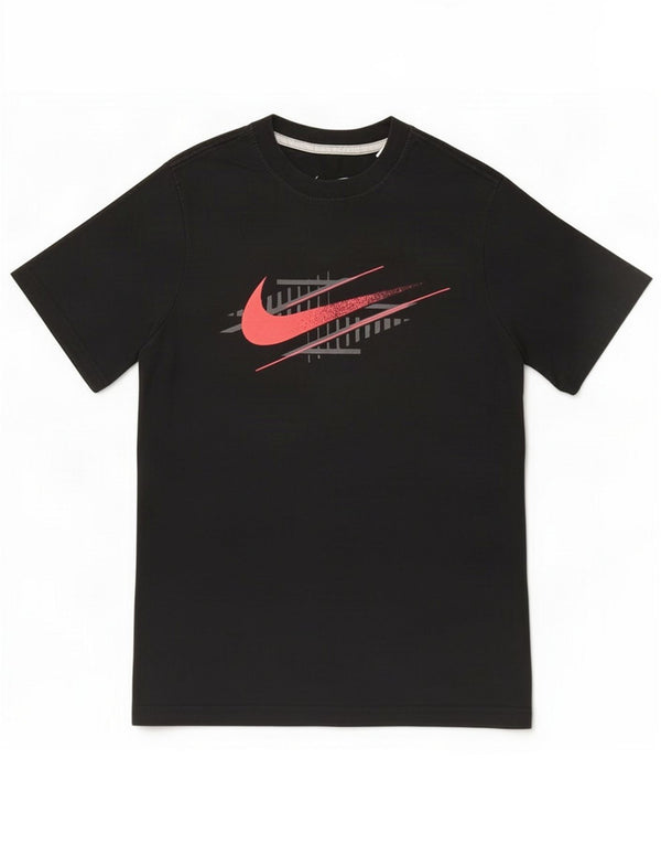 Nike Boys Grafisk T-Shirt Top 10-11 år Medium Sort