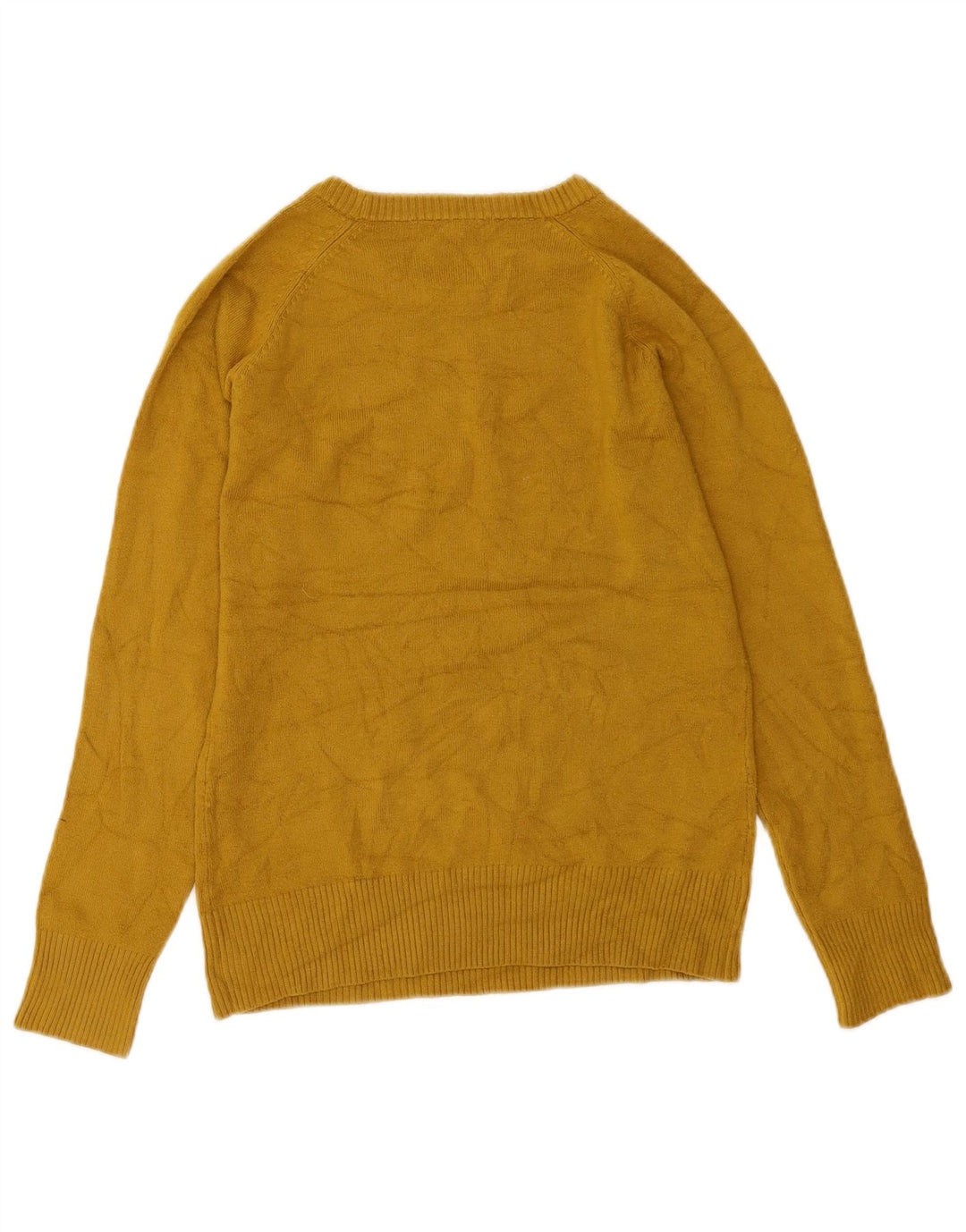 French Connection Dame Boat Neck Jumper Sweater UK 12 Medium Yellow