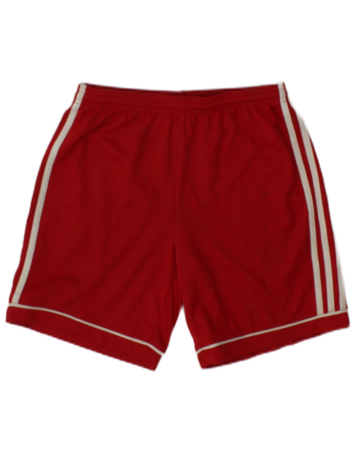 ADIDAS Boys Aeroready Sport Shorts 13-14 Years  Red Polyester