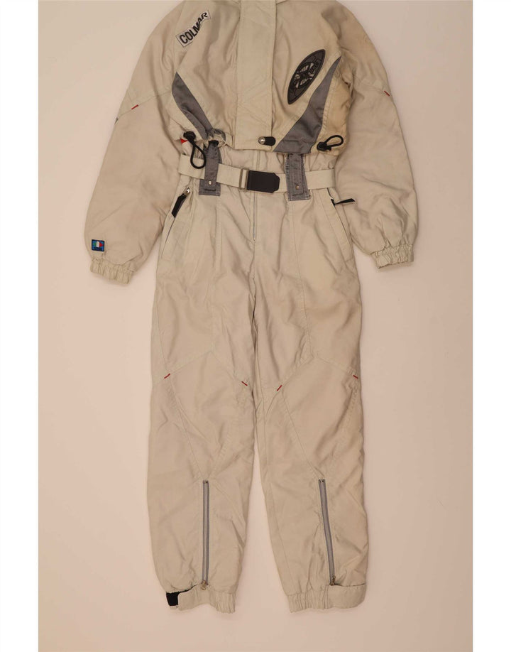 Colmar Dame Hætte Ski Jumpsuit IT 46 Stor Hvid Colourblock