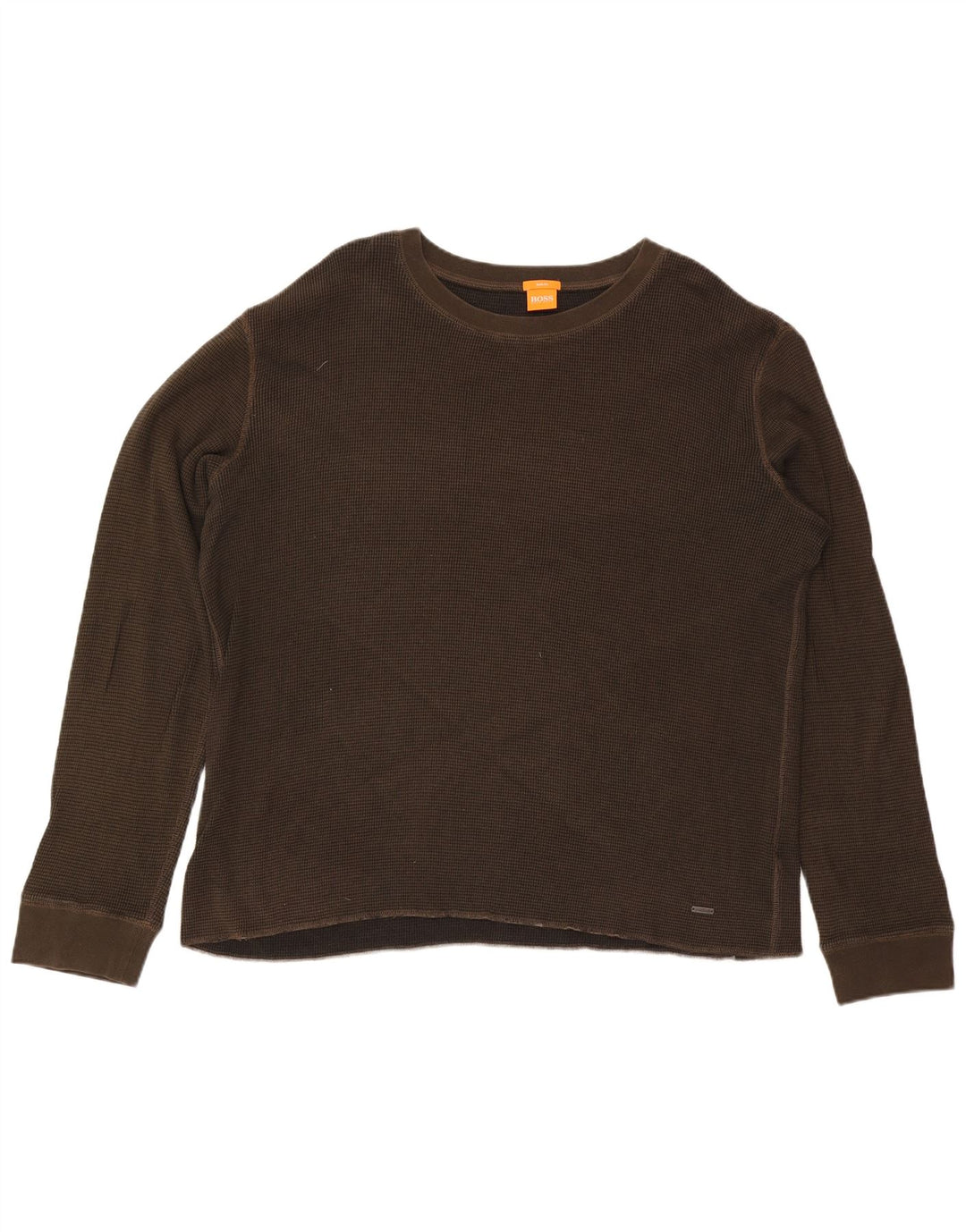 Hugo Boss Herre Top Langærmet 3XL Brun Bomuld