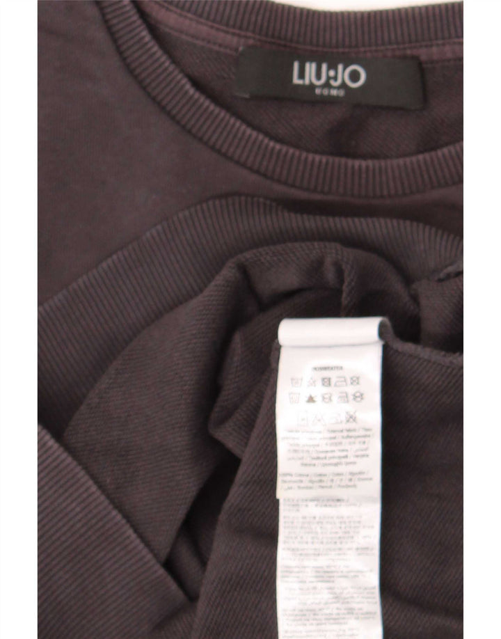 Liu Jo Herre Sweatshirt Jumper Stor Grå Bomuld