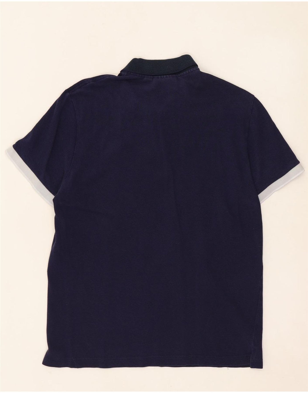 LACOSTE Herre Regular Fit Polo Shirt Størrelse 4 Medium Marineblå Bomuld