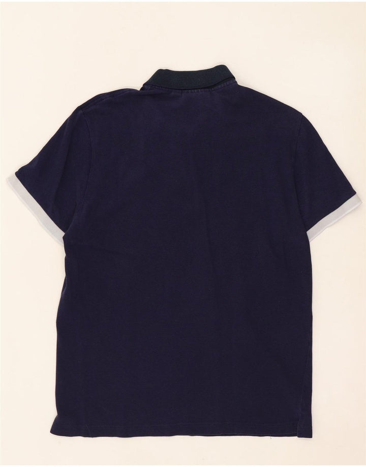 LACOSTE Herre Regular Fit Polo Shirt Størrelse 4 Medium Marineblå Bomuld