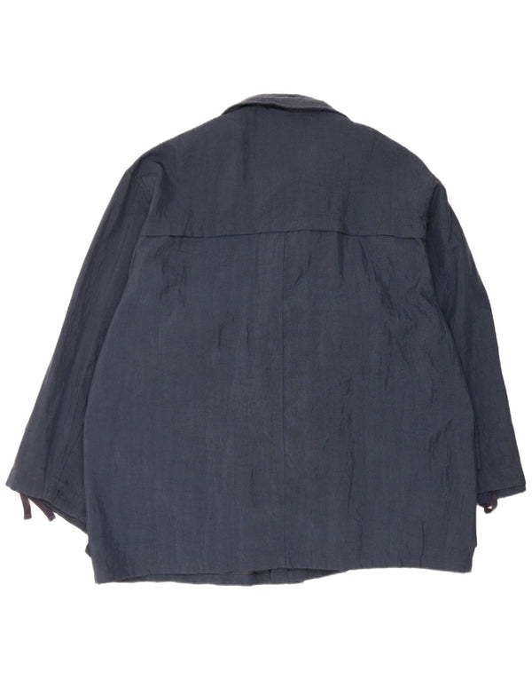 Vintage Mens Utility Jacket UK 42 XL Navy Blue