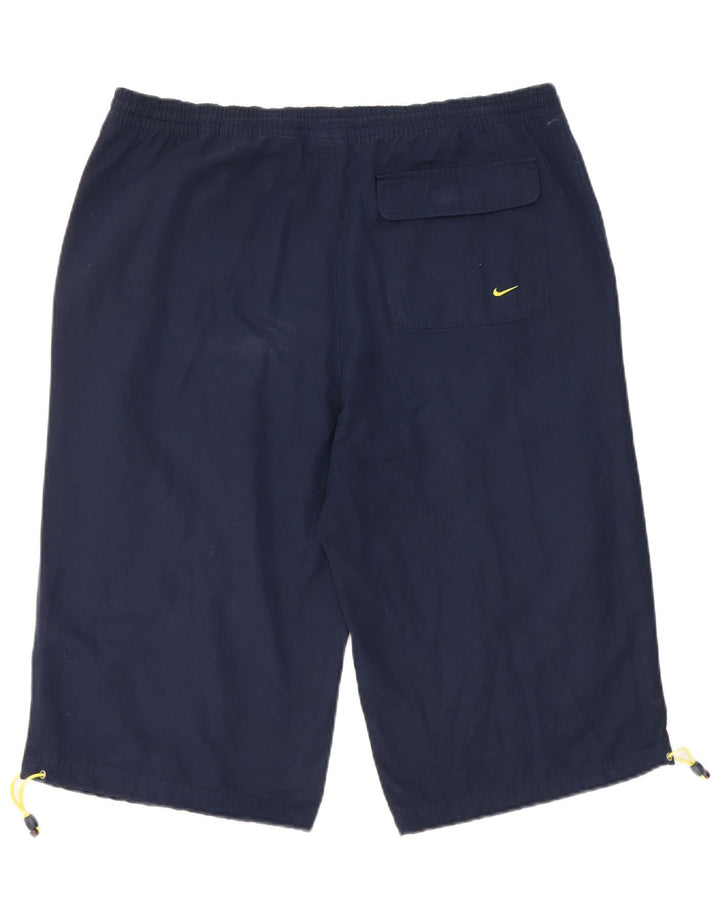 Nike Herre Cargo Bermuda Shorts Medium W36 Navy Blue Bomuld Sports
