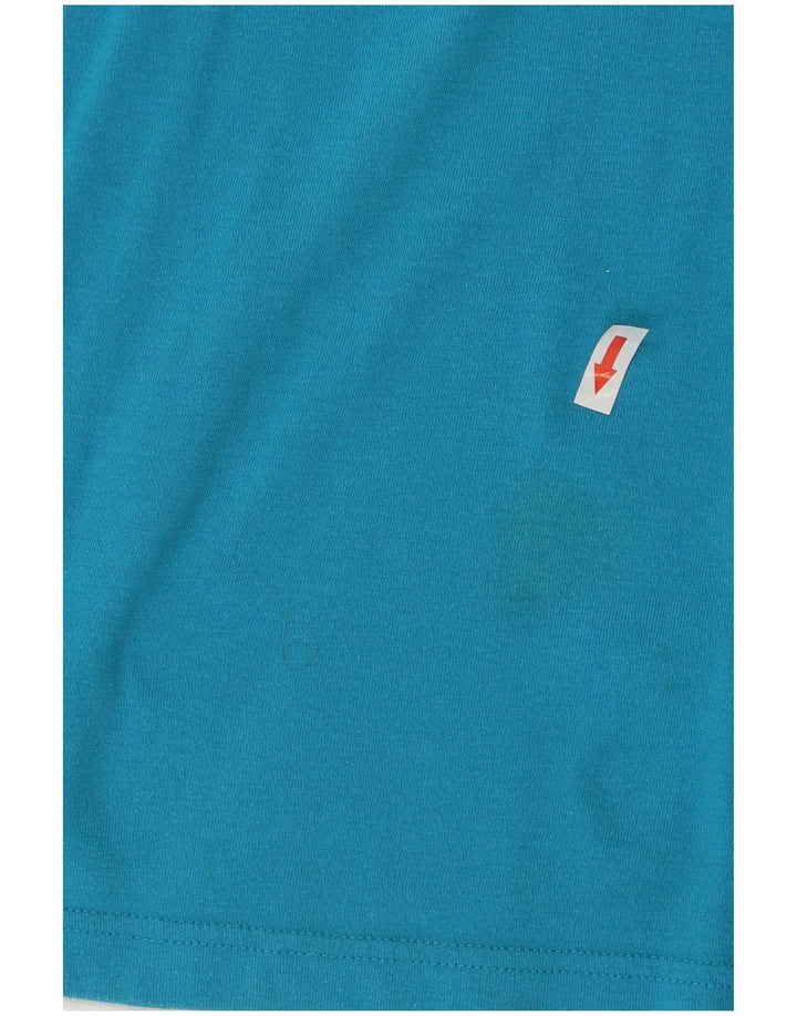 Adidas drenge grafisk t-shirt top 15-16 år blå polyester
