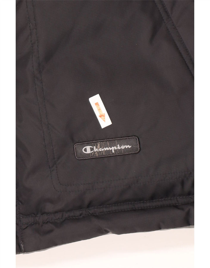 Champion Herre Vendbar Polstret Gilet UK 40 Stor Sort Polyamid