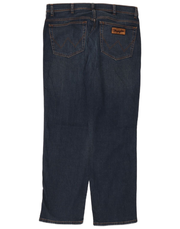 Wrangler Herre Texas Straight Jeans W36 L32 Blå Bomuld