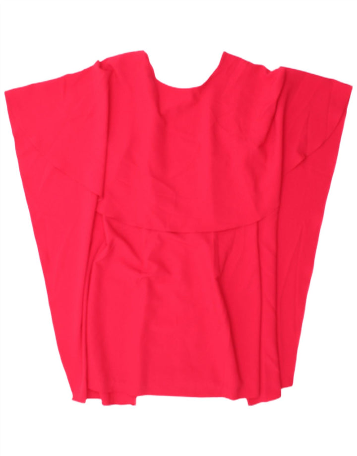 Zara Dame Batwing Tunika Top UK 12 Medium Pink Polyester