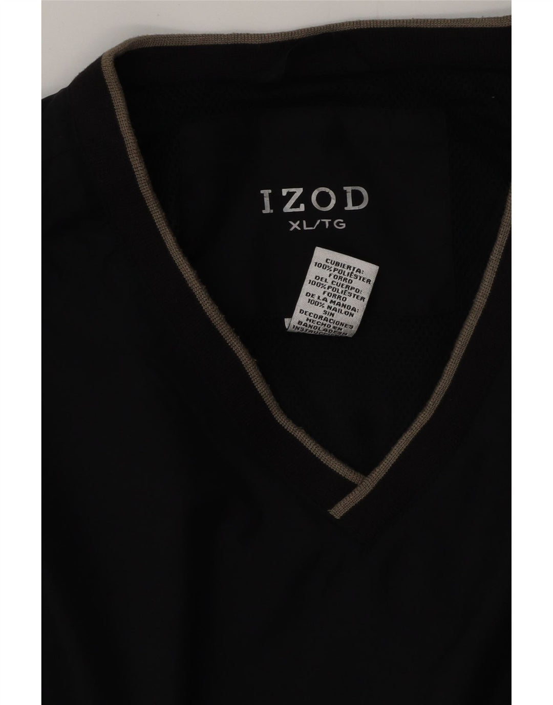 Izod Herre Pullover Træningsdragt Topjakke XL Navy Blue Polyester