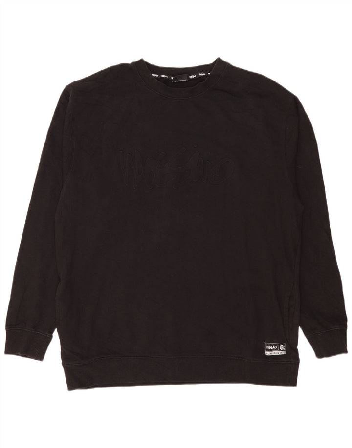 MOSSIMO Herre grafisk sweatshirt Jumper XL Sort bomuld